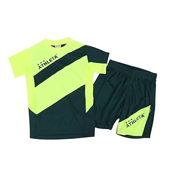 160cm アスレタ ATHLETA ジュニアセットアップ イエローブラック ATHLETA アスレタ 2021 ジュニアSUMMERセット(ブラック×イエロー